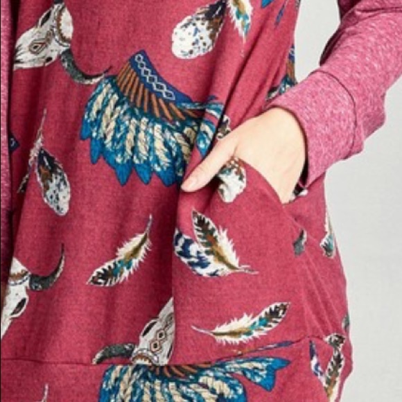 2 left❤️2 for $40❤️longhorn tribal print top - Picture 8 of 9